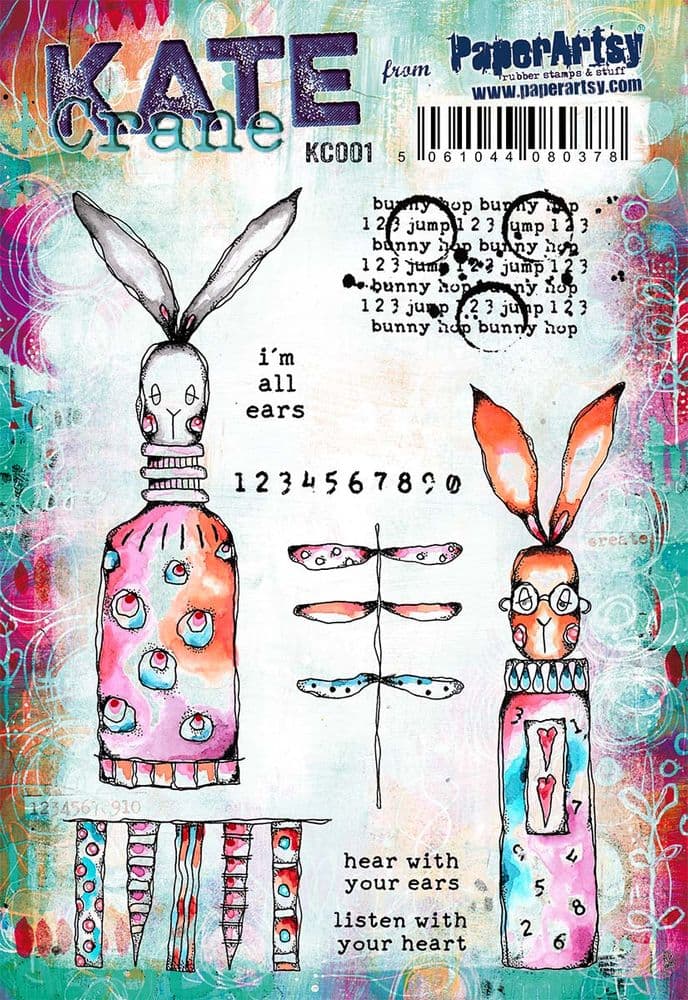 PaperArtsy Kate Crane Stamp Set 001 (3A5 on EZ) DEMO Natalie May