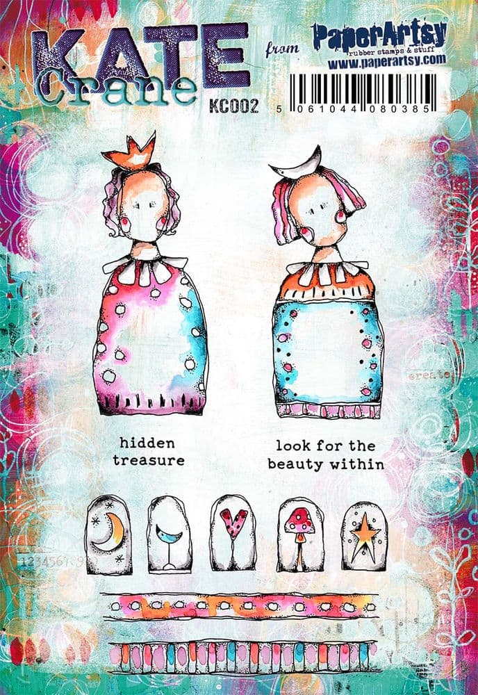 PaperArtsy Kate Crane Stamp Set 002 (3A5 on EZ) DEMO Natalie May