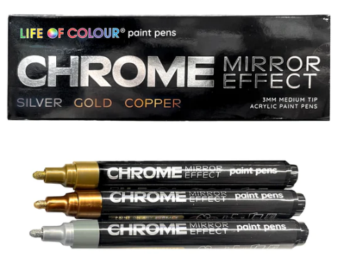 24 Confetti Colors Acrylic Paint Pens Markers Set 3mm Medium Tip – TOOLI-ART